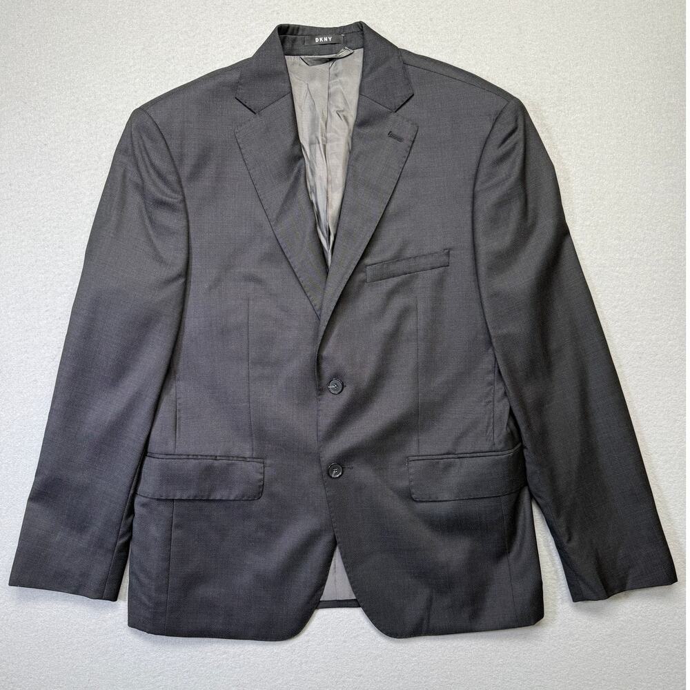 The DKNY Reda 1865 Contemporary Suit Jacket Gray 40S $360